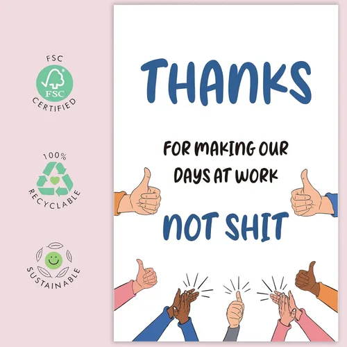 Miniatura 3 de UUEFKTN Divertidas tarjetas de agradecimiento para jefe gerente compañero de trabajo, divertida tarjeta del día del jefe, divertida tarjeta