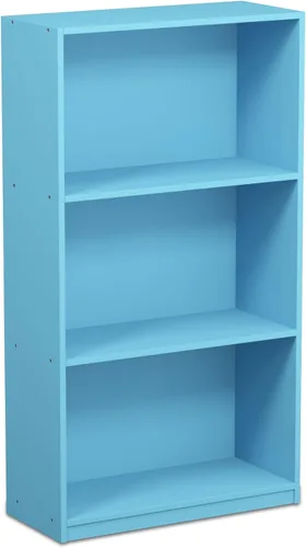 Miniatura 5 de Furinno BASIC Estantería de Libros, Estantería Moderna de 3 Niveles, Librero con Estantes Abiertos, 9.3 x 21.8 x 39.5 pulgadas, para Sala de Estar
