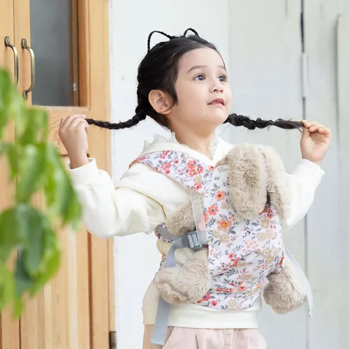 Miniatura 2 de GAGAKU Portabebés para Muñecas para Niñas Pequeñas - Juguete Portador de Animales de Peluche para Niños Pequeños - Flores de Cera Rosa