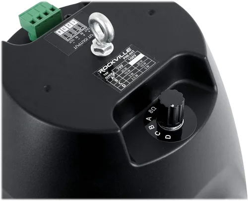 Miniatura 7 de Rockville PEN-65T 6.5" 70V Altavoz colgante de techo, negro, fácil de instalar, diseño elegante, perfecto para restaurantes y espacios comerciales