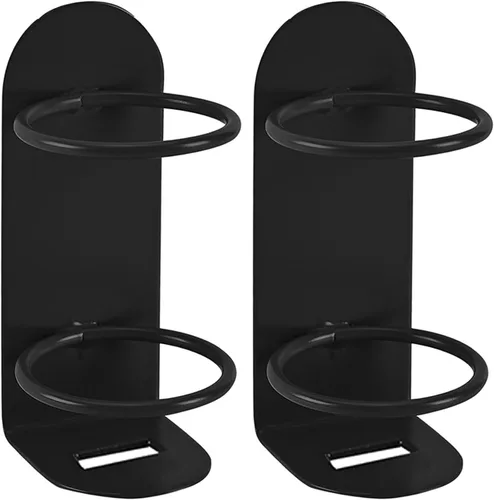 Paquete de 2 soportes eléctricos para cepillos de dientes que se adhieren a la pared, soporte eléctrico de metal para cepillado de dientes,