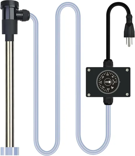 Calentador de agua de inmersión de 2000 W, bañera de hidromasaje eléctrica portátil y piscina, calentador de agua totalmente sumergible con control