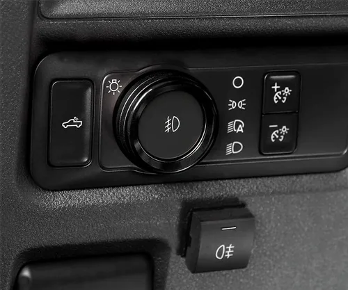 Miniatura 3 de Keptrim para Ford F150 2021 2022 2023 2024 2025 Perilla para Interruptor de Aire Acondicionado y Remolque y 4WD y VOL y Botón de Faro, Aluminio Negro