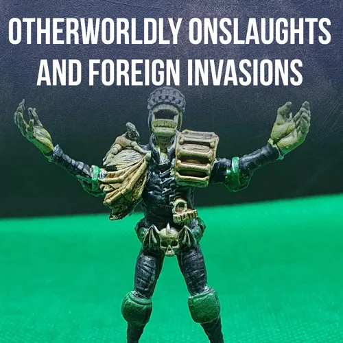 Miniatura 6 de Wargames Delivered - Warlord Games Judge Dredd Arch Villains of Mega City Miniaturas de 0.039-1.102 in - 5 miniaturas de villanos, 7 tarjetas, bases