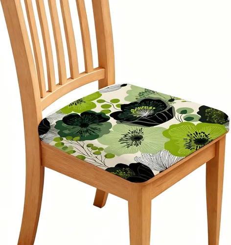 Miniatura 12 de Fundas de asiento para silla, paquete de 4 fundas impermeables elásticas para silla de comedor con lazos elásticos, extraíbles y lavables, Rosa
