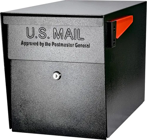 Miniatura 4 de Mail Boss Buzón de acero en la acera 7106 y poste de montaje en tierra 7121, negro