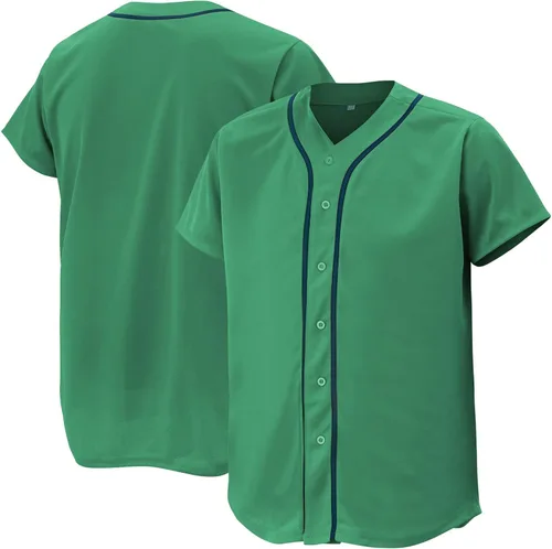 Camiseta de béisbol para hombres y mujeres, camisas de béisbol para camisa con botones personalizados, uniformes deportivos hipster hip hop