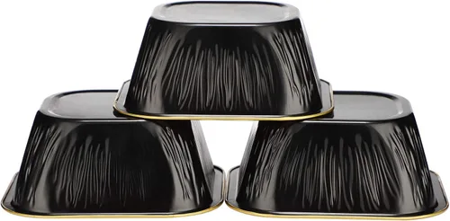 Miniatura 3 de EUSOAR - Tazas para cupcakes con tapas, 8 onzas, 50 unidades de flan de postres desechables, 3.5 x 2.7 x 1.6 pulgadas con tapas, postres de papel