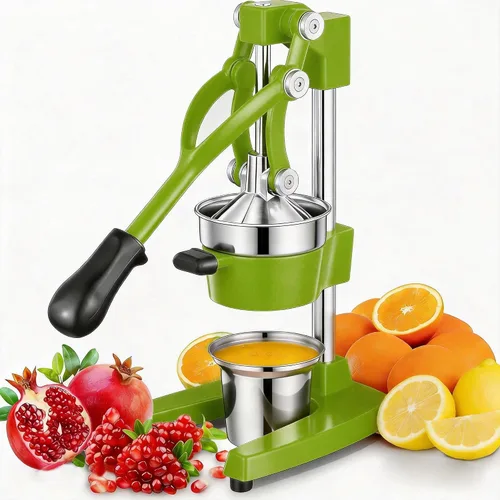 Miniatura 16 de Prensa Manual de Mano de Hierro Fundido Comercial de Servicio Pesado Naranja Cítricos Limón Lima Toronja Granada Exprimidor de Jugo de Fruta