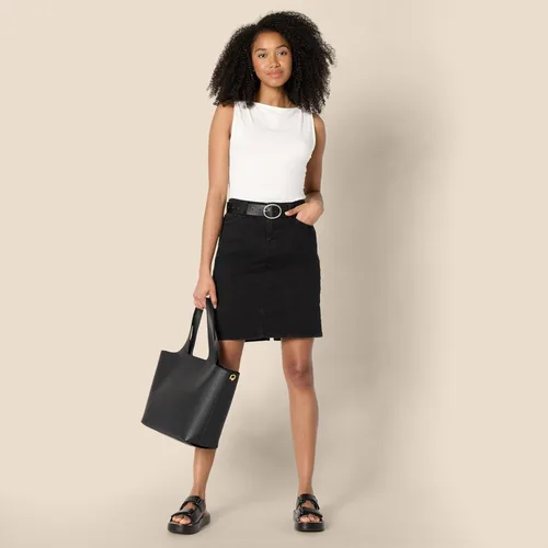 Miniatura 4 de Amazon Essentials Camiseta sin mangas de algodón ajustada para mujer Blanco