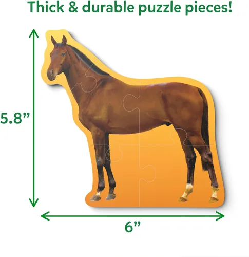 Miniatura 7 de Skillmatics Rompecabezas Paso a Paso – Rompecabezas de 40 Piezas y Rompecabezas para Niños Pequeños, Animales de Granja, Rellenos de Calcetines