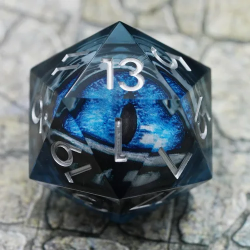 Miniatura 9 de Dados de mazmorras y dragones D20,3.346 in Dragon Eye D20,Dados de núcleo líquido para TTRPG