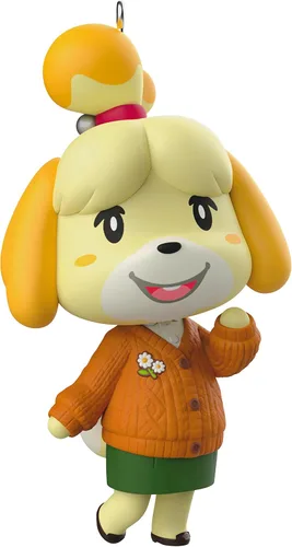 Hallmark Keepsake Adorno de Navidad 2023, adorno de Nintendo Animal Crossing Isabelle, regalos para jugadores