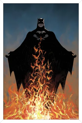 Miniatura 14 de Trends International DC Comics Batman - Póster de pared de fuego Versión con marco dorado