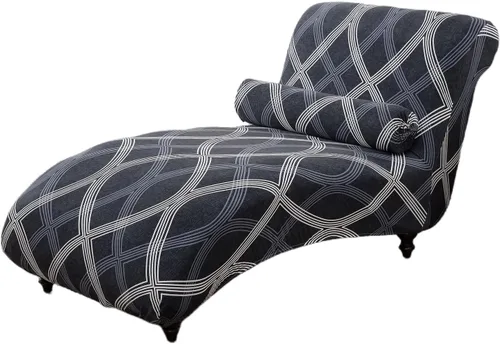 Miniatura 26 de Funda para tumbona sin brazos, funda elástica estampada para sofá reclinable, fundas elásticas para tumbonas para sala de estar, dormitorio, 13