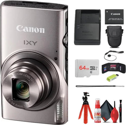 Miniatura 7 de Canon IXY 650 HS M - Cámara digital compacta color negro, zoom óptico de 12x, apto para viajes, punto y disparo, paquete con tarjeta de 64 GB, bolsa