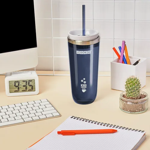 Miniatura 5 de Zoku Cafetera de Café Helado Instantáneo, Enfriador de Bebidas Reutilizable que Enfría Bebidas Calientes en Minutos Sin Dilución, Vaso Portátil