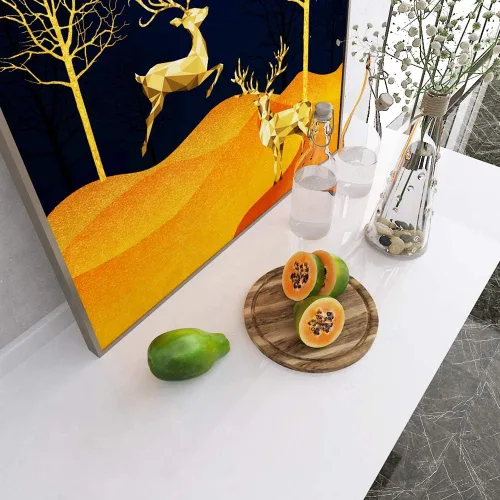 Miniatura 2 de LACHEERY Papel de contacto blanco con purpurina decorativo autoadhesivo para encimera, 15.8 x 80 pulgadas, papel tapiz extraíble para encimeras