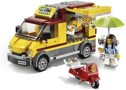 Miniatura 4 de 60150 Juguete de construcción de camioneta LEGO CITY, grandes vehículos, pizza