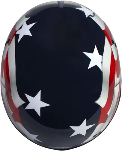 Miniatura 2 de Hot Leathers T72 'Blue Flag' Advanced DOT - Casco de motocicleta para hombres y mujeres con visera desplegable