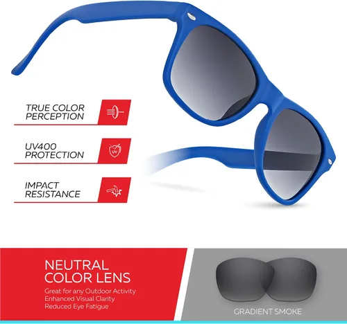 Miniatura 93 de Retro Rewind Lentes de sol para niños y niñas de 3 a 12 años, inastillables, UV400, lentes de sol para niños pequeños