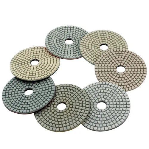 Almohadillas de pulido de diamante húmedo de 4 pulgadas, lijado y pulido, baldosas de piedra, mármol, granito, hormigón, cerámica, vidrio, 7 unidades