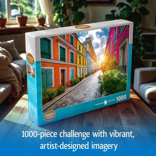 Miniatura 3 de Wonder Forge Rue Cremieux Paris - Rompecabezas de 1000 piezas para adultos Piezas únicas y perfectamente ajustadas Imágenes divertidas