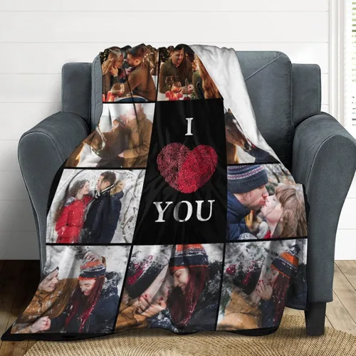 Miniatura 3 de Regalos personalizados de cumpleaños para el Día del Padre, para papá, abuelo, hombres, manta personalizada con fotos para mi papá, regalos de hija