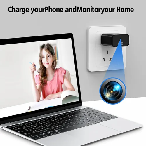 Miniatura 6 de Minicámara 1080P, Cámara de Seguridad Pequeña para Niñera con Visión Nocturna y Detección de Movimiento para Interior y Hogar, Sin WiFi (32G)