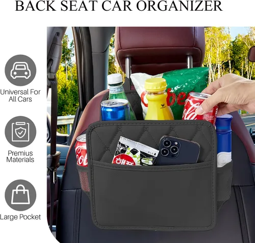 Miniatura 2 de Organizador de asiento de automóvil, organizador de asiento trasero de automóvil, organizador de asiento trasero de automóvil impermeable