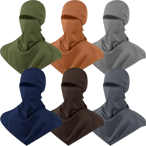 Miniatura 15 de Syhood 6 Pieces Balaclava Face Cover Breathable Long Neck Covers Summer Neck Protector for Men Sun Protection