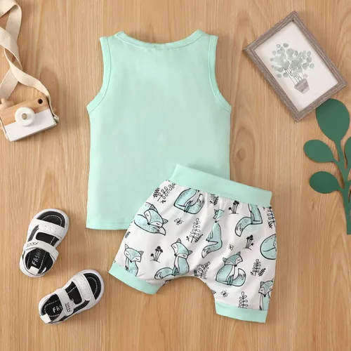 Miniatura 7 de Afunbaby Ropa de verano para bebé niño, camiseta sin mangas, pantalones cortos para recién nacidos, 6, 12, 18, 24 meses