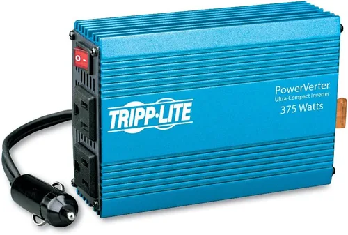 Miniatura 12 de Tripp Lite (PV100USB) Inversor de potencia de auto de 100 vatios, con 1 salida y 2 puertos de carga USB, inversor automático, ultracompacto. 100 W +