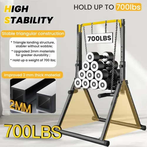 Miniatura 4 de DOBESTS Power Tower Pull Up Bar Free Standing, Adjustable Foldable Pull Up Station, Home Gym Strength Training Equipment 700LBS Negro Estilo 4-Barra
