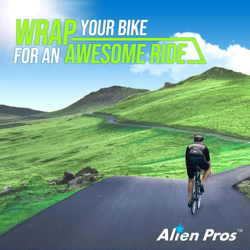 Miniatura 4 de ALIEN PROS Cinta para manillar de bicicleta de poliuretano (juego de 2) negro, rojo, blanco, rosa, azul, mejora el agarre de tu bicicleta con estas