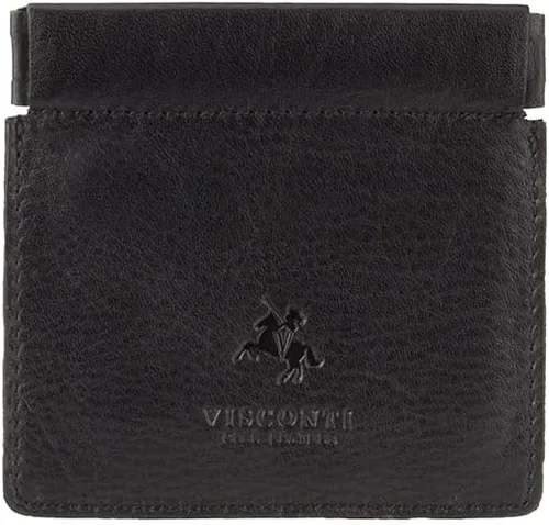 Miniatura 5 de Visconti CP7 - Monedero pequeño de cuero para hombre, monedero o llavero, Marrón, Monedero de cuero pequeño monedero monedero cambio monedero