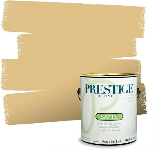 Miniatura 147 de PRESTIGE Paints Exterior Paint and Primer In One, 1-Gallon, Satin, Comparable Match of Benjamin Moore* Royal Linen* 931BM-PCM