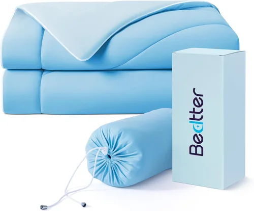 Bedtter - Mantas refrescantes para personas que duermen con calor - Manta de verano fina y ligera, transpirable y suave, refrescante de doble cara