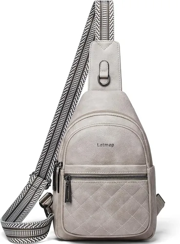 Miniatura 15 de LATMAP Sling Bag For Women Fanny Pack Crossbody Travel Shoulder Belt Bags Tote Backpack Purse Faux Leather