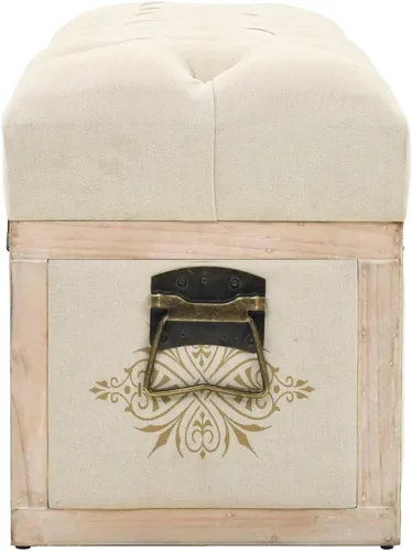 Miniatura 3 de Banco de almacenamiento de abeto de madera maciza para dormitorio, sala de estar, extremo de la cama, 43.3 x 15.7 x 19.7 pulgadas