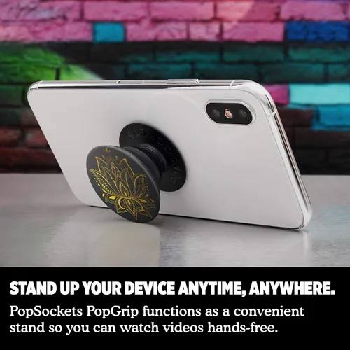 Miniatura 7 de Agarre para teléfono PopSockets con soporte expansible, agarre adhesivo - Golden Prana Black Prana Negro