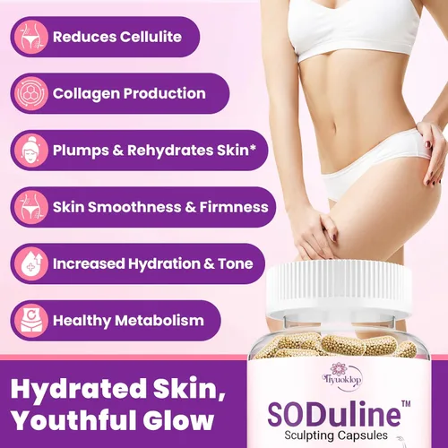 Miniatura 3 de Suplemento anticelulítico, cápsulas escultoras SODuline™ con SOD de melón francés y perlas de fito, reduce la celulitis, removedor de celulitis