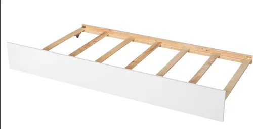 Miniatura 6 de Base de cama de tamaño individual con nido, cama de plataforma para dormitorio, marco de cama nido con cabecera de estantería para niños, niñas