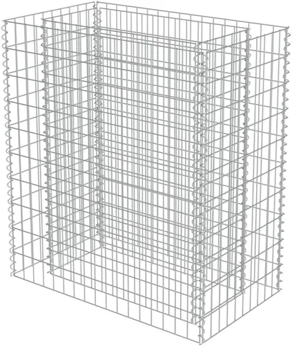 Miniatura 3 de Gabion cama elevada, cestas de gaviones, camas de jardín galvanizadas, gaviones, pared de gaviones, alta capacidad de carga, acero galvanizado 35.4