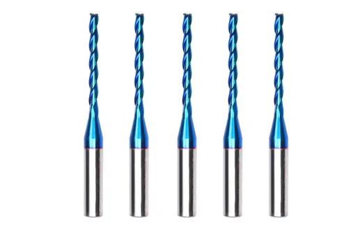 Miniatura 28 de Ruhi - Broca de enrutador en espiral Upcut de 3 flautas de 1/4 pulgadas, diámetro de corte de 1/8 pulgadas, CL, carburo sólido OVL de 2-1/2 pulgadas