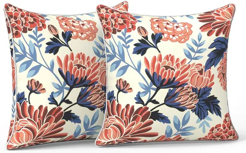 Miniatura 33 de LVTXIII Juego de 2 almohadas lumbares para patio, 12 x 20 pulgadas, resistentes a la decoloración, para exteriores con interiores, cojines lumbares