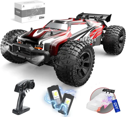 Miniatura 8 de DEERC 9309E - Coches RC todoterreno rápidos para adultos 40KPH, camioneta monstruo de control remoto todoterreno eléctrico 4WD, coche de alta