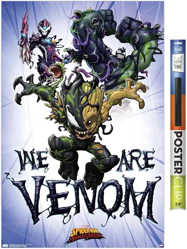 Miniatura 15 de Trends International Marvel Comics TV - Póster de pared de Spider- Man: Maximum Venom - We Are Venom, 22.375 x 34 pulgadas, versión enmarcada