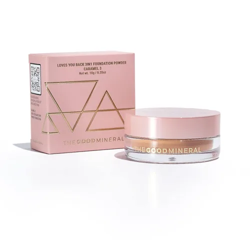 Miniatura 21 de The Good Mineral Loves-You-Back Base de maquillaje mineral en polvo 3 en 1 (BEIGE 3) Diseñada para pieles sensibles y propensas al acné Unifica