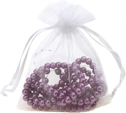 Miniatura 14 de Bolsas de regalo de organza con cordón, para recuerdos de boda, dulces, 100 unidades de 10 x 15 cm